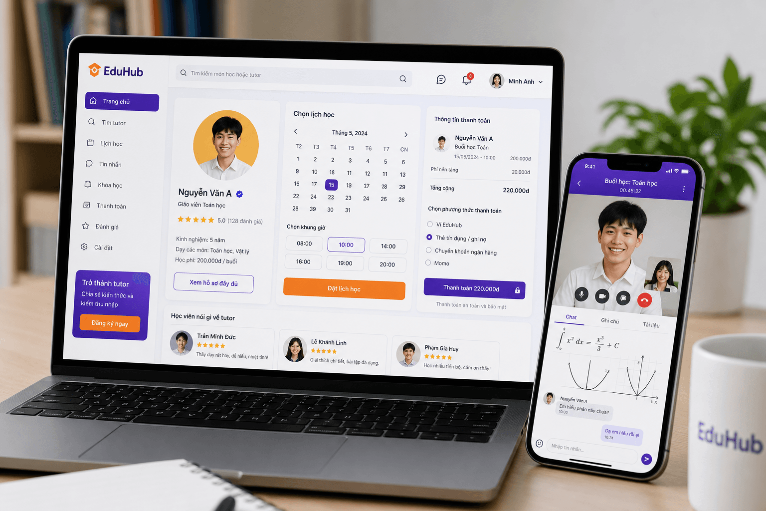 EduHub — ứng dụng marketplace gia sư và học viên
